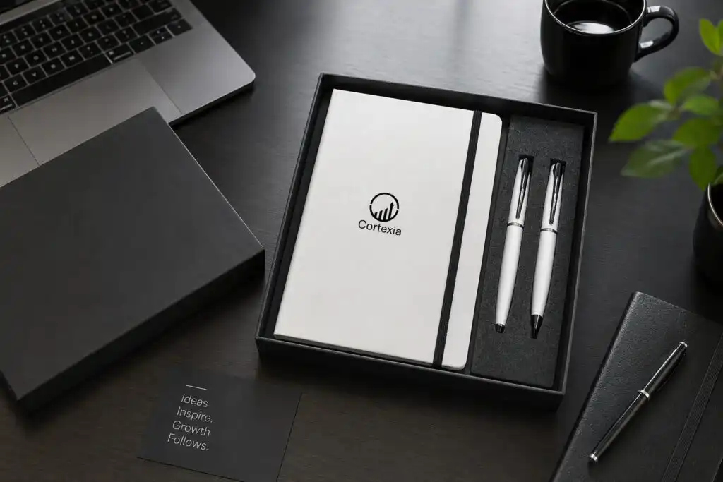 Obsidian Notebook & Twin Pen Gift Set Hampers & Gift Sets